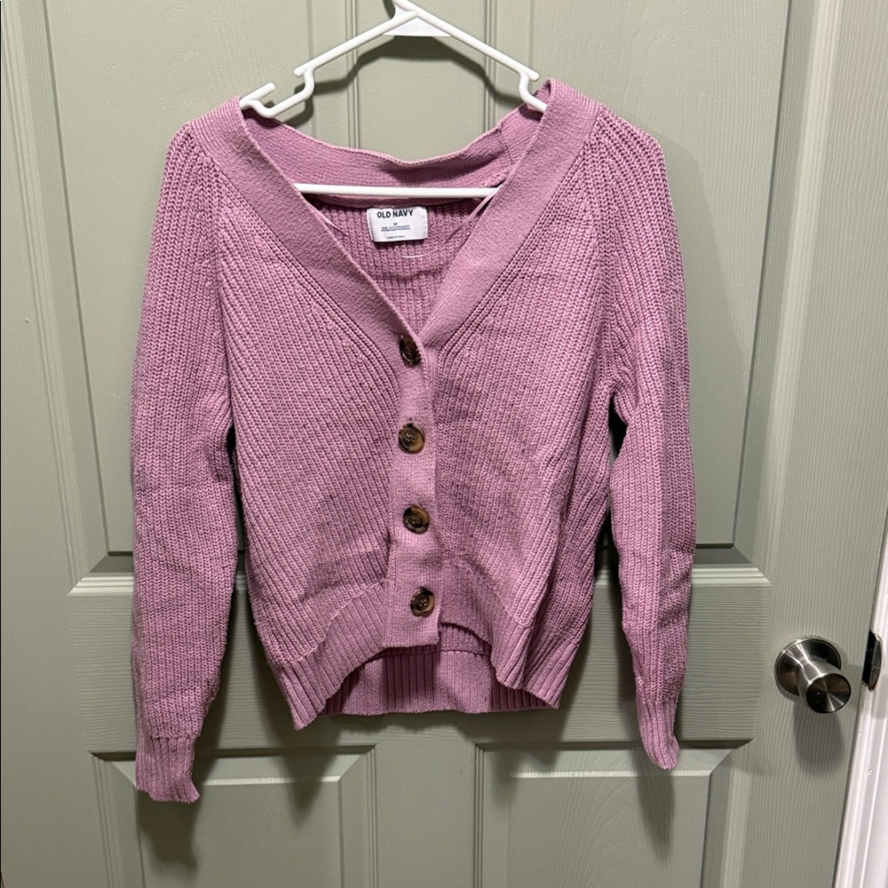 Old Navy Women's Mauve Cardigan Sweater